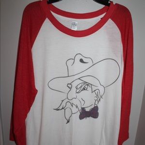 Ole Miss Colonel Reb baseball tee